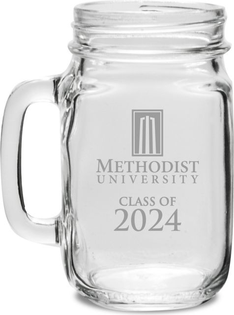 Methodist University Class of 2024 16 oz. Drink Jar - ONLINE ONLY