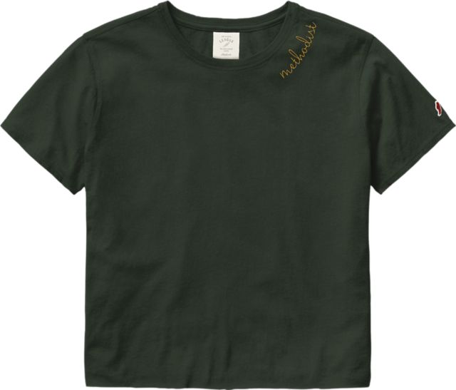 Methodist University Short Sleeve Crop Top