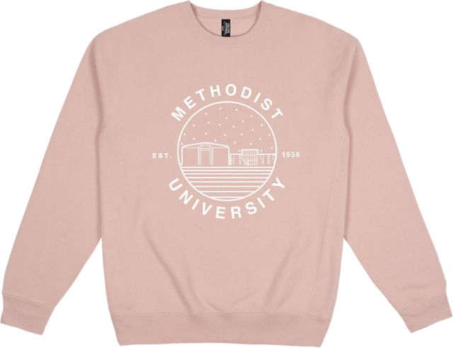 Methodist University Premium Heavyweight Pullover Fleece Crewneck - ONLINE ONLY