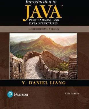 Introduction to Java Programming and Data Structures, Comprehensive Version