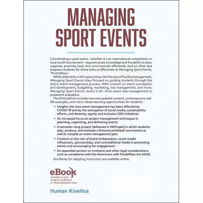 Managing Sport Events (w/Acc)